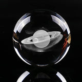 3d Crystal Ball Solar System Crystal Ball with Led Lamp Base - Best Birthday Science Gifts For Man Teacher Boy Kids Girls Men - Galaxy Jupiter Saturn Moon Earth Solar System Space Astronomy Gifts Qianwei
