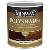 Minwax PolyShades Wood Stain + Polyurethane Finish – Quart, Mission Oak, Satin Minwax