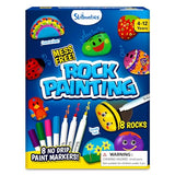 Skillmatics Rock Painting Kit - Mess-Free Art & Craft Activity for Girls & Boys, Craft Kits & Supplies, DIY Creative Activity, Christmas Gifts for Kids Ages 4, 5, 6, 7, 8, 9, 10, 11,12 Skillmatics
