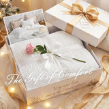 JOLLYVOGUE White Twin Size Comforter Set, 2 Pieces Seersucker Lightweight Fluffy Bedding Set, Twin Ruffle Comforter, All Season Soft Microfiber Shabby Chic Bed Set JOLLYVOGUE