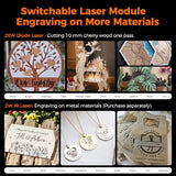 Creality Laser Engraver Faclon A1 Pro 20W with Touch Screen,APP, Class 1 Safety Laser Cutter and Engraving Machine for Wood and Metal, Acrylic Creality