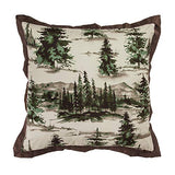 Paseo Road Cabin Bedding Joshua 3 Piece Lodge Comforter Set with Pillow Shams, King Forest Woods Bedding, Pine Trees Comforter Set, Woodland Nature Western Rustic Bed Set Paseo Road