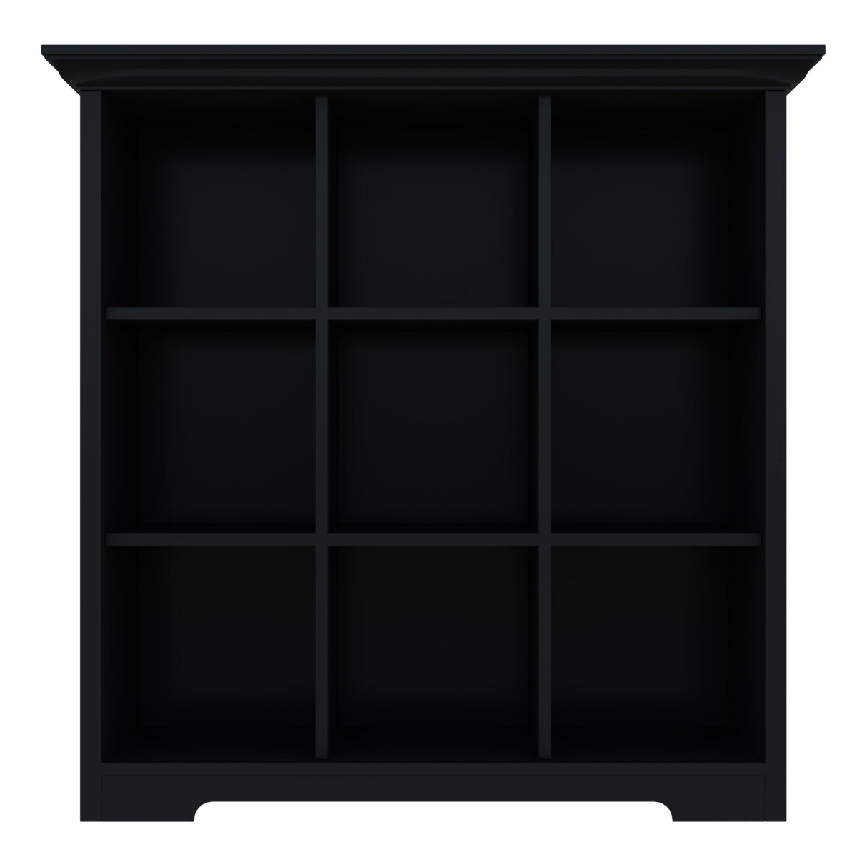 Stylish Black 3-Tier Cube Storage Bookcase with Base by OSCHF OSCHF