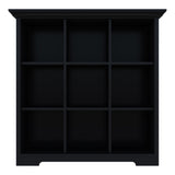 Stylish Black 3-Tier Cube Storage Bookcase with Base by OSCHF OSCHF