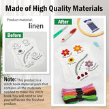 2026 Upgraded Embroidery Stitch Book Kit, 106 Patterns DIY Book Embroidery Kit with Full Tools and Tutorial, Portable All-in-One Hand Beginner Embroidery Book for Adults & DIY Craft Lovers