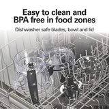 Hamilton Beach Stack & Snap 4-Cup Mini Food Processor & Vegetable Chopper, 250 Watts, for Slicing, Shredding, and Puree, Black (70510) Hamilton Beach