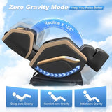 NAGLIFOR Massage Chair Full Body, Zero Gravity Massage Chair 2026 for Back Fatigue with 10 Fixed Rollers, Heating, Airbags, Phone Controller, Bluetooth Speaker, Nightlights for Living Room, Bedroom NAGLIFOR