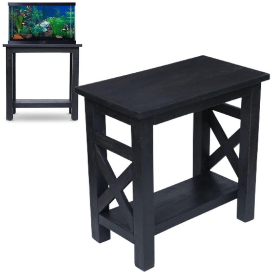 Solid wood Fish Tank Stand up to 20 gallons, 20 Gallon Fish Tank Stand, Aquarium Stand, 10 Gallon Fish Tank Stand, Fish Tank Table, Terrarium Stand, Aquarium Table - WoodArtSupply