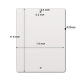 Hotop 3 Pieces Aluminum Weatherproof Metal Sign White Aluminum Sign Blank for Parking Space, Party, Graduation, Birthday, Anniversary, Garden, Art Project Hotop