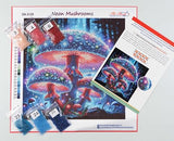 AllAboutEmbroideryUA Neon Mushrooms Bead Embroidery kit DA-3129 Beaded Cross Stitch