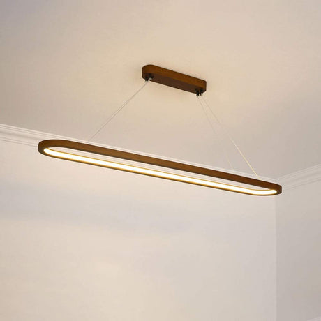 38W LED Ceiling Pendant Lighting Fixture Modern Chandelier Wood Ring Hanging Light Nordic Suspension Lamps for Living Room Bedroom Study Office Hallway Lamp Fixtures (Color : 3 Color Temp) Siet