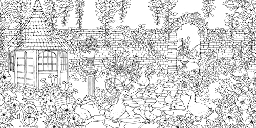 Garden of Fairytale Animals: A Curious Collection of Creatures to Color (Design Originals) Adult Coloring Book with 66 Line Art Designs of a Magical Garden and Whimsical Animals in a Charming Setting Design Originals