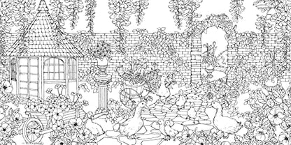 Garden of Fairytale Animals: A Curious Collection of Creatures to Color (Design Originals) Adult Coloring Book with 66 Line Art Designs of a Magical Garden and Whimsical Animals in a Charming Setting