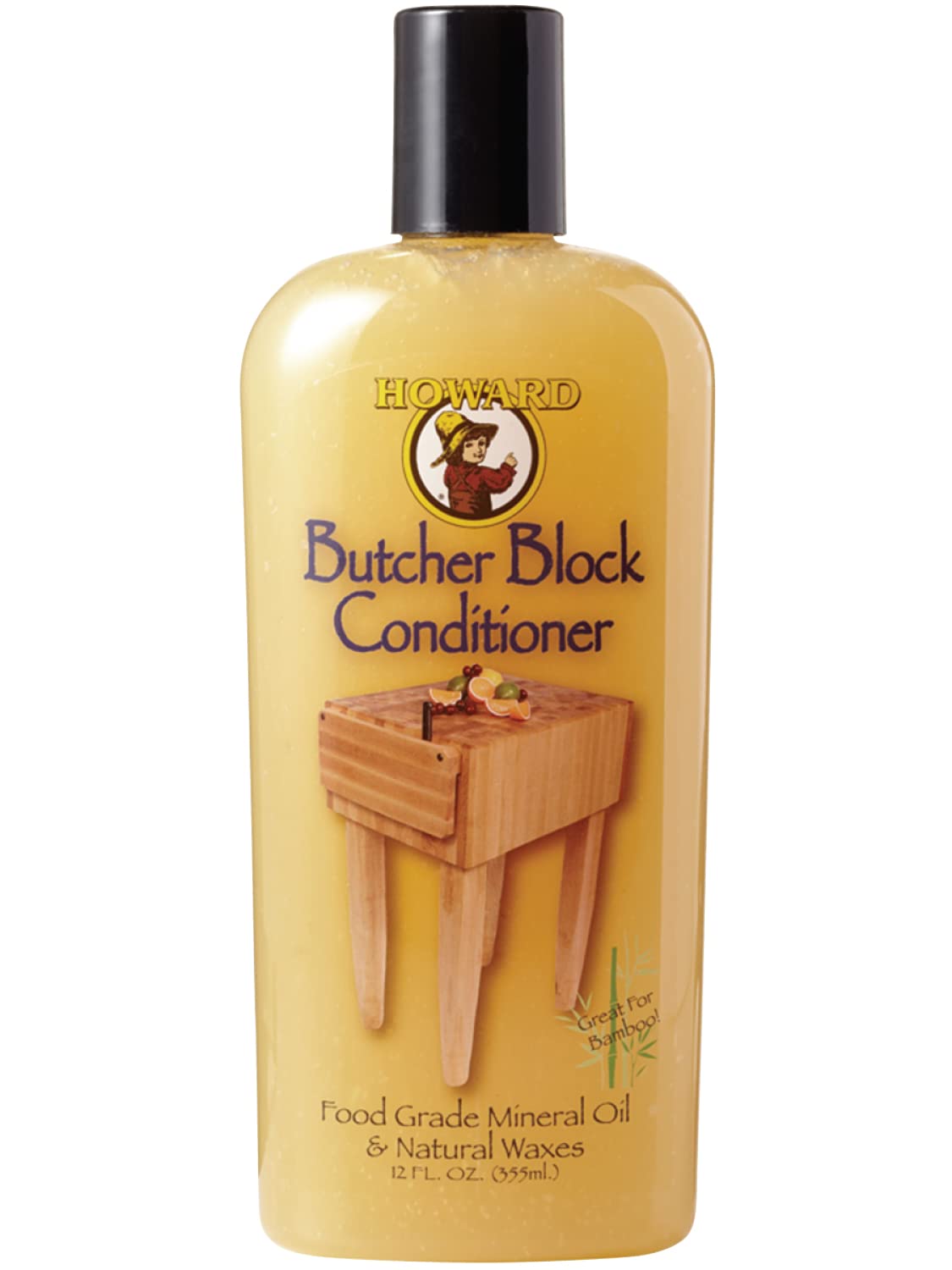 Howard Products BBC0, Butcher Block Conditioner, 12 Fl Oz Howard Products