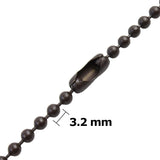 Blue Donuts Ceiling Fan Pull Chain Extender 3.2mm Diameter Oil Rubbed Bronze Chain Extension, Pack of 6 â€“ Two 12 Inch, Two 24 Inch, Two 36 Inch, Metal, Brown Blue Donuts