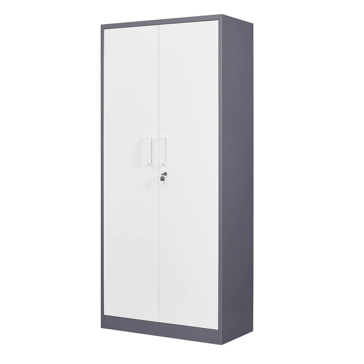 SISESOL Metal Storage Cabinet with Doors and Shelves, 71" Tool Storage Cabinet- Garage Cabinets and Storage System Kitchen Pantry Storage Cabinet with Adjustable Shelves Steel Storage Tall Cabinet SISESOL