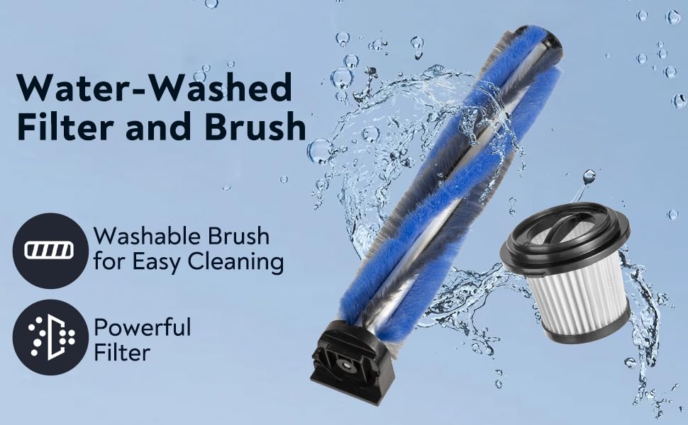 Bison Edge Cordless Vacuum Cleaner, 6-in-1 Powerful Suction with Brushless Motor with a 2500 mAh Battery, 180° Bendable Stick, Lightweight, for Carpet and Hard Floor Bison Edge