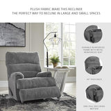 Signature Design by Ashley Man Fort Traditional Rocker Recliner, Dark Gray Signature Design by Ashley