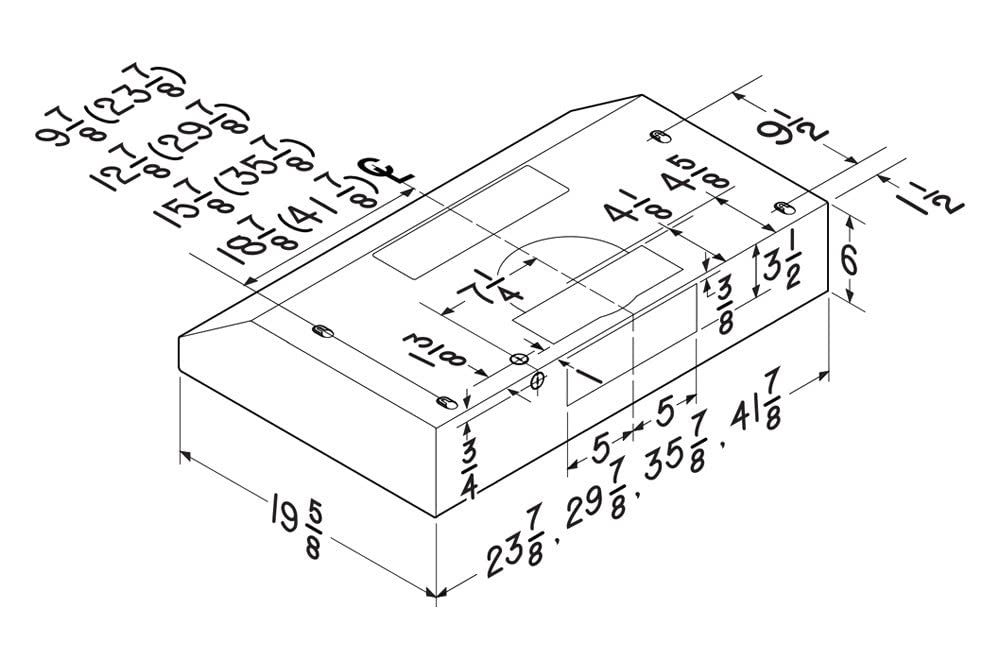 Broan-NuTone BCSD130WW Glacier 30-inch Under-Cabinet 4-Way Convertible Range Hood with 2-Speed Exhaust Fan and Light, 300 Max Blower CFM, White Broan-NuTone