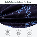 MAXYOYO Japanese Moon and Star Full Size Futon Mattress, Blue, Plush, 54"W x 80"L x 4"H, Foldable, Breathable, Reinforced Support, Moon and Star Pattern, Bedroom, Floor, Guest Room, Tent, Teepee MAXYOYO