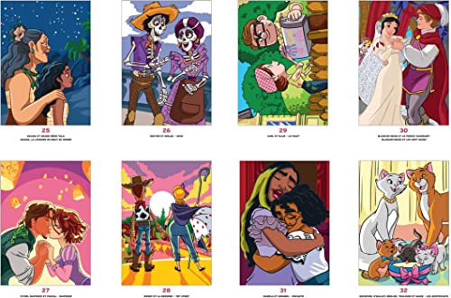 Coloriages mystères Disney - Love Stories WoodArtSupply