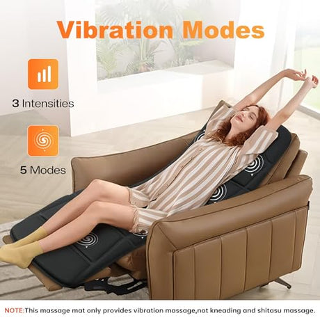 CILI Full Body Massage Mat with Heat, Vibration Back Massage Pad, Full Body Massager for Bed Chair Sofa, Massage Mattress Pad CILI