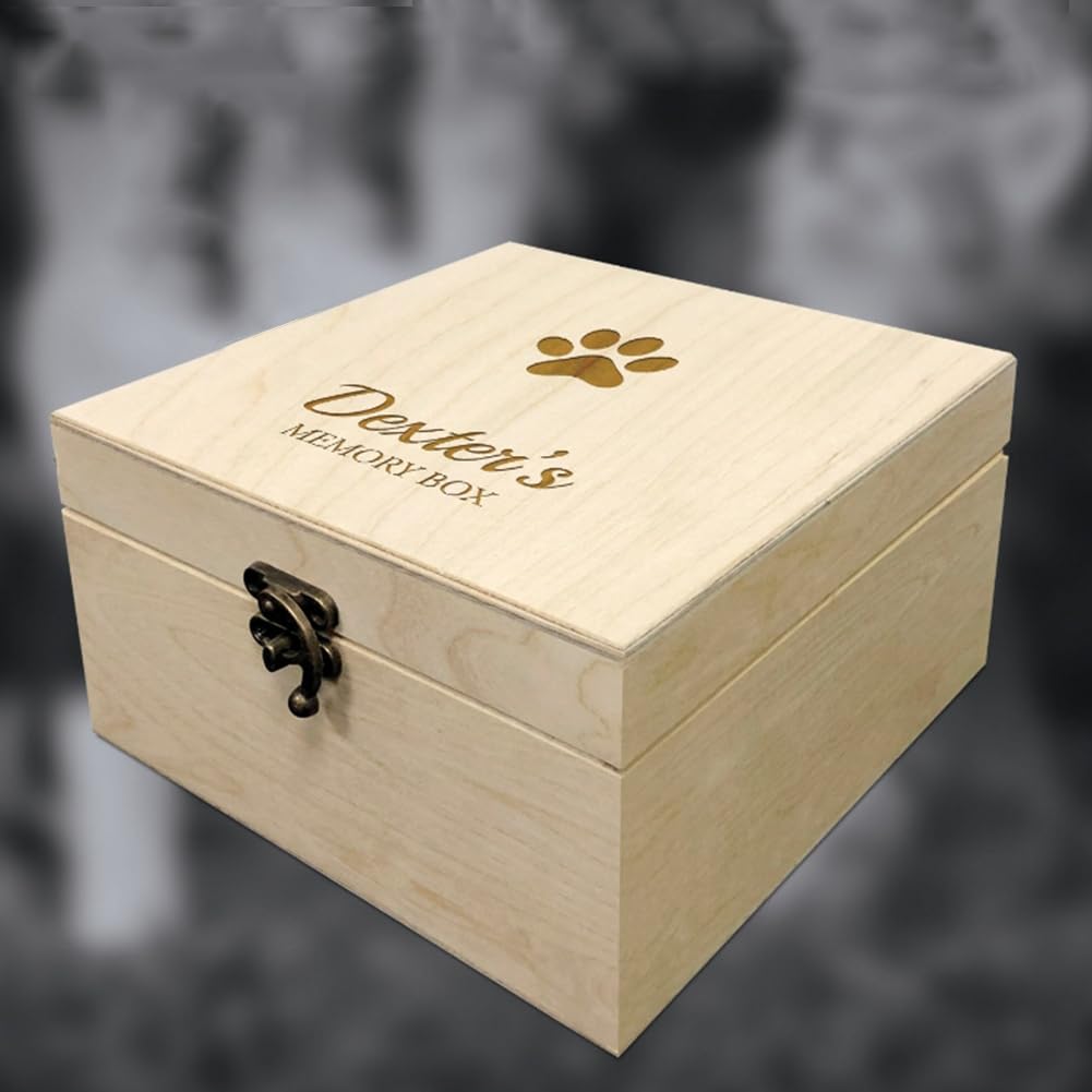 Personalized Keepsake Memories Wood Box Newborn Gift,Personalized Name Wedding Memory Box Wooden Decorative Box (Wood) - WoodArtSupply