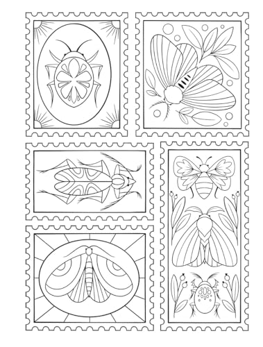 Creative Haven Boho Bugs Coloring Book (Adult Coloring Books: Insects) WoodArtSupply