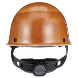 MSA 475395 Skullgard Cap Style Safety Hard Hat with Fas-Trac III Ratchet Suspension | Non-slotted Cap, Made of Phenolic Resin, Radiant Heat Loads up to 350F - Standard Size in Natural Tan MSA