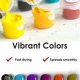 Chinese Landscape Paint by Numbers Kit for Adults - DIY Mountain Waterfall Painting on Canvas 16x20 Inches, Acrylic Paint Set, Suitable for Beginners, Traditional Asian Art Kit for Home Decoration TAOPAOLAB