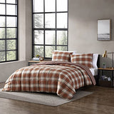 Eddie Bauer - King Comforter Set, Reversible Alt Down Bedding with Matching Shams, Breathable Home Decor for All Seasons (Edgewood Red/Beige, King) Eddie Bauer