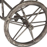 Creative Co-op Vintage Metal Laundry Basket with Wheels 25" x 15" x 26 3/4" (W x D x H) Creative Co-Op