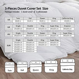 OLLIAR Home Magnolia Duvet Cover Chinese Landscape Ink Painting Green White Bedding Mountain Botanical Flowers Comforter Cover with 2 Pillowcases Super King Size OLLIAR Home