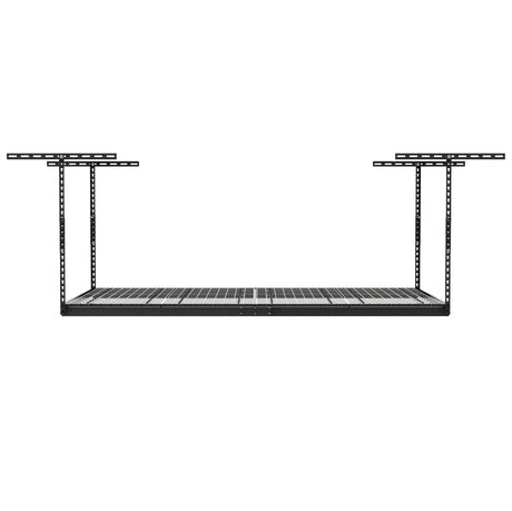MonsterRax Overhead Garage Storage Rack - 4 x 8 Ceiling Racks for Garage Shelving, Organization, Adjustable Hanging Storage, Grey, 12"- 21" Height Adjustment MonsterRAX Storage Solutions