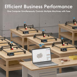 Longer RAY5 10000mW Laser Engraver, Wood/Leather/Acrylic Engraving Cutting Machine, DIY Desktop Laser Cutter with Safety Protection, Air Assist & 3 in 1 Roller Longer