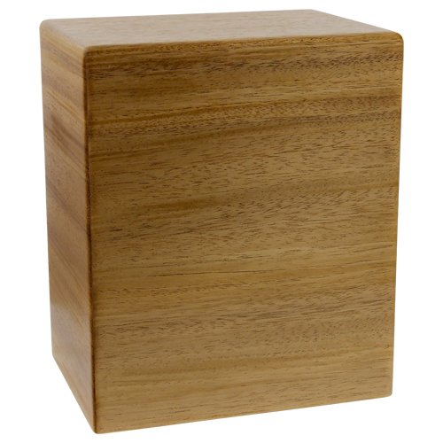 Arden Mahogany Wooden Cremation Urn, Extra Large Size Adult Wood Box, Capacity for up to 220 lbs Ashes for a Man or Woman, Ground Burial, Home or Funeral Memorial Cremation Urn for Ashes Silverlight Urns