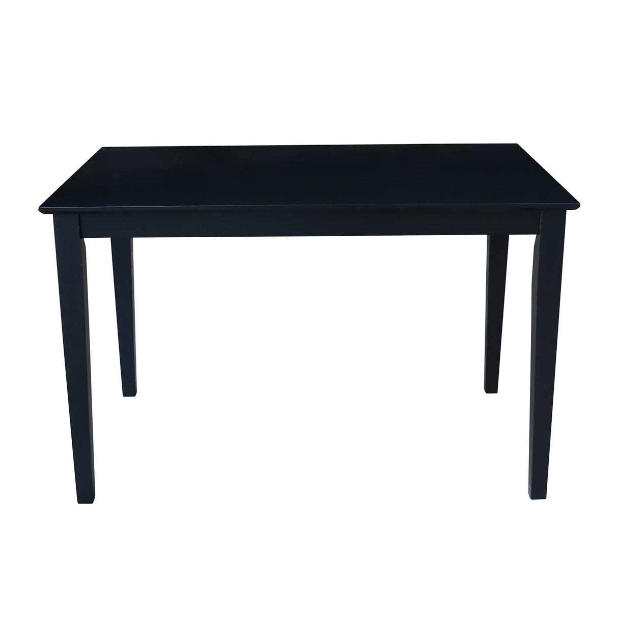 International Concepts Solid Wood Dining Table with Shaker Legs, 48 by 30 by 30-Inch, Black IC International Concepts