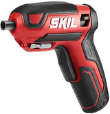 SKIL Rechargeable 4V Cordless Pistol Grip Screwdriver with 42pcs Bit Set, USB Charger and Carrying Case - SD5618-03 Skil