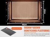 CO2 Laser Engraver 80W, 20x28 in Laser Engraving Machine with 2-Way Pass Air Assist, Industrial Laser Cutter Cutting Machine for Wood Glass Acrylic Sihao
