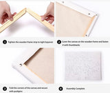 Whales Paint by Number Kits on Canvas Stained Glass Sunrise Over The Sea Painting by Number for Kids Adults Underwater World Paintwork with Acrylic Pigment for Home Decor 16 x 20 inch (with Frame) Generic