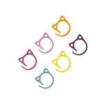 Cat Stitch Markers for Crocheting,Crochet Stitch Markers Cat Metal Stitch Markers Multicolor Knitting Stitch Markers Crochet Markers Ring Hilsayum