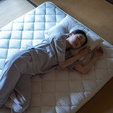 EMOOR Japanese Futon Mattress CLASSE Queen Made in Japan White, Foldable Floor Sleeping Bed Tatami Mat EMOOR