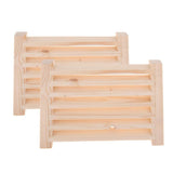 Dualoai Cedar Wood Sauna Louver Ventilation Set, Pack of 2 Dualoai