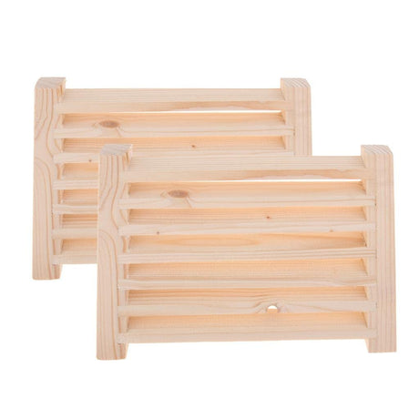 Dualoai Cedar Wood Sauna Louver Ventilation Set, Pack of 2 Dualoai