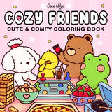 Cozy Friends: Coloring Book for Adults and Teens Featuring Super Cute Animal Characters with Easy and Simple Designs for Relaxation (Cozy Spaces Coloring) Coco Wyo LLC