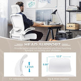 Mimoglad Office Chair, High Back Ergonomic Desk Chair with Adjustable Lumbar Support and Headrest, Swivel Task Chair with flip-up Armrests for Guitar Playing, 5 Years Warranty Mimoglad