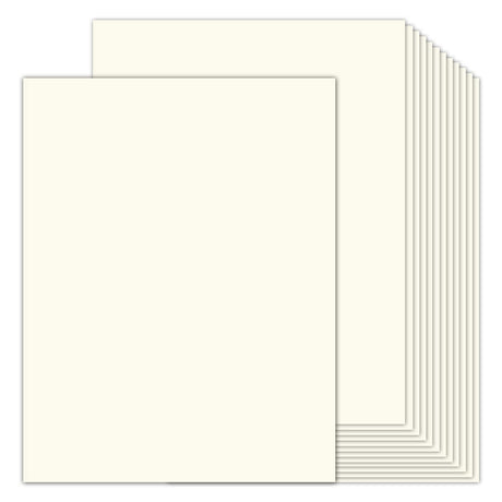 100 Sheets Cream Cardstock 8.5 x 11 Ivory Paper, Goefun Off White Card Stock Printer Paper for Cards Making, Office Printing, Certificate Goefun
