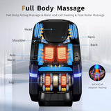 Full Body Zero Gravity Massage Chair, 51'' SL Track with 3 Levels Zero Gravity & Body Scan, 20 Auto Massage Programs, 3D Shiatsu Deep Tissue Massage, Foot Rollers, Airbag, Heating, Yoga Stretch UTHWELL
