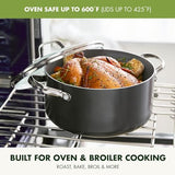 GreenPan Valencia Pro Hard Anodized Healthy Ceramic Nonstick 22 Piece Cookware Pots & Pans Set, Fry Grill, Griddle, Saute & Sauce Pans, Stockpot,Lids, PFAS-Free, Induction, Dishwasher & Oven Safe,Gray GreenPan