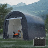 Kiss the Water Heavy Duty Carport with 4 Cloth Bags, All-Weather Car Canopy with 2 Roll-up Doors, Portable Garage Storage Shelter Shed for Cars, Truck, or Garden Tools, 10' x 15' Kiss the Water